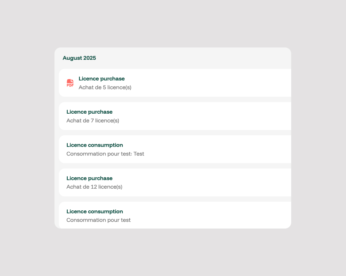 Suivi de votre facturation